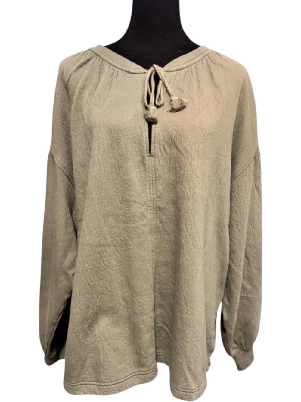 Aerie Easy Street Olive Oversized Sweatshirt | L - Picture 2 of 5